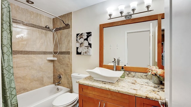3001 W Linton Blvd Unit 204C, Delray Beach, FL 33445 - bathroom with shower / bath combo with shower curtain, vanity, and toilet