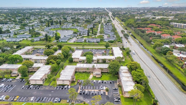 3001 W Linton Blvd Unit 204C, Delray Beach, FL 33445 - aerial view of property and surrounding area featuring a main thoroughfare