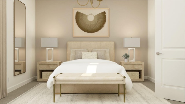 19153 Wood Stork Way, Loxahatchee, FL 33470 - carpeted bedroom featuring baseboards