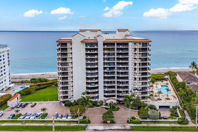 800 Ocean Dr Unit 204, Juno Beach, FL 33408 - view of apartment building / complex with view of water and beach