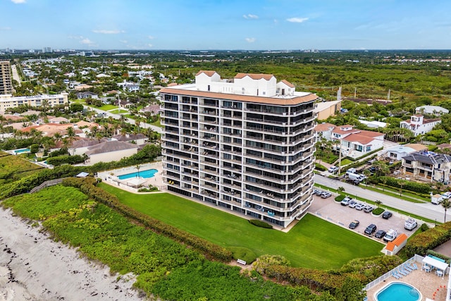 800 Ocean Dr Unit 204, Juno Beach, FL 33408 - drone / aerial view of a pool area