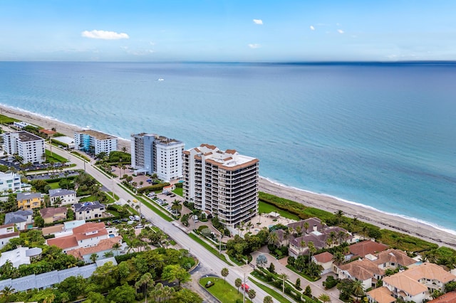800 Ocean Dr Unit 204, Juno Beach, FL 33408 - drone / aerial view of waterfront with a beach
