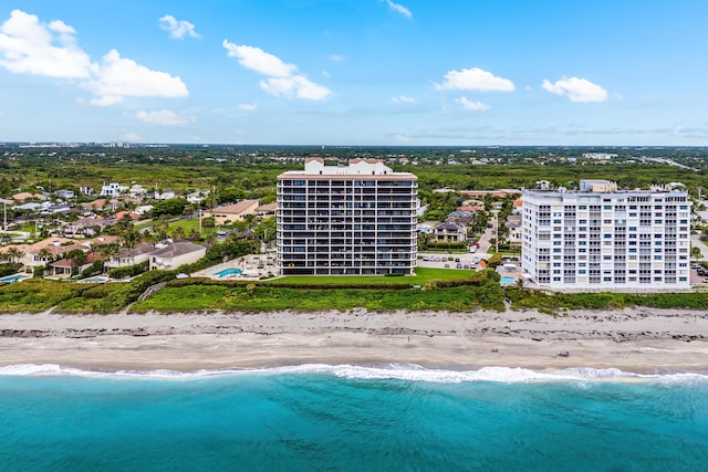 800 Ocean Dr Unit 204, Juno Beach, FL 33408 - bird's eye view of waterfront with a beach