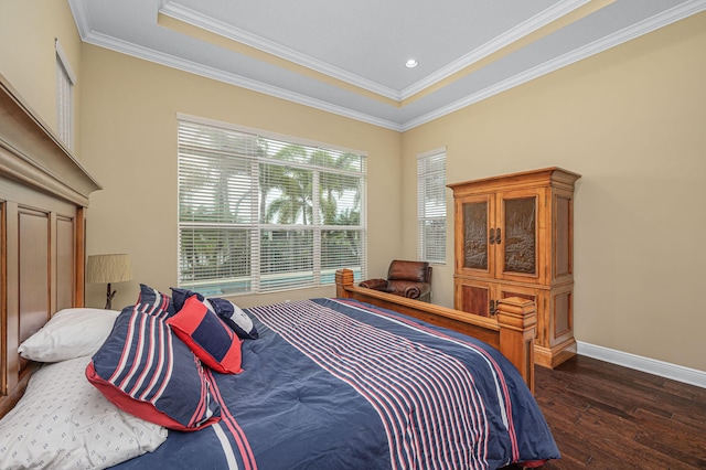 18006 SW Cosenza Way, Port Saint Lucie, FL 34987 - bedroom with wood finished floors, ornamental molding, and baseboards