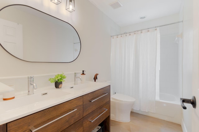 1026 Center Stone Ln, Riviera Beach, FL 33404 - full bath with double vanity and shower / bath combination with curtain