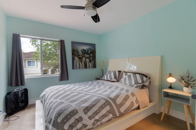 1026 Center Stone Ln, Riviera Beach, FL 33404 - bedroom with baseboards and a ceiling fan