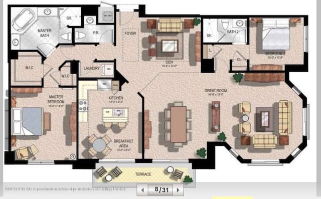 701 S Olive Ave Unit 819, West Palm Beach, FL 33401 - property floor plan