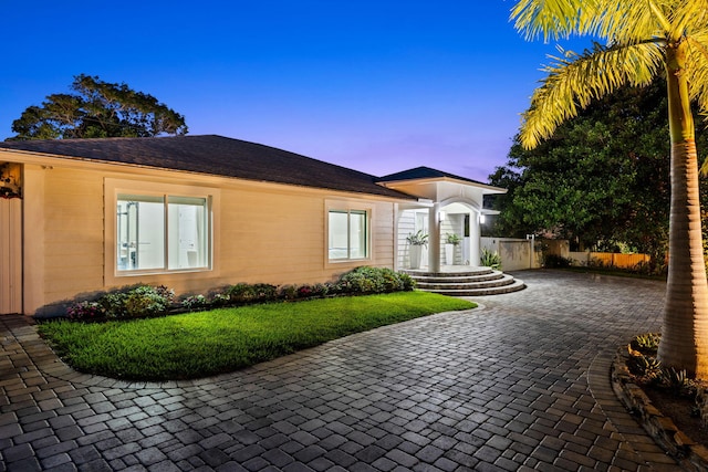 936 Upland Rd, West Palm Beach, FL 33401 - view of front of property featuring decorative driveway