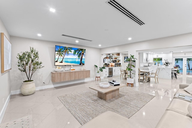 936 Upland Rd, West Palm Beach, FL 33401 - living area featuring baseboards and recessed lighting