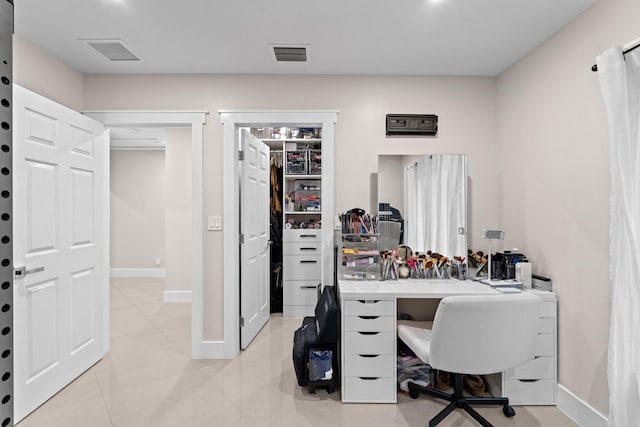 936 Upland Rd, West Palm Beach, FL 33401 - office featuring baseboards and light tile patterned floors