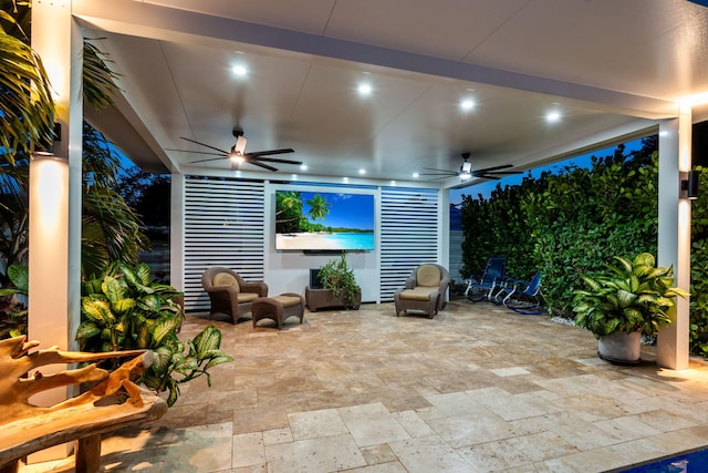 936 Upland Rd, West Palm Beach, FL 33401 - view of patio with a ceiling fan