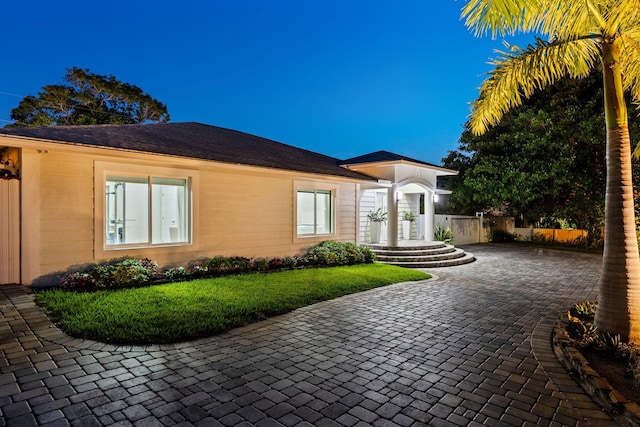 936 Upland Rd, West Palm Beach, FL 33401 - view of front of property with decorative driveway