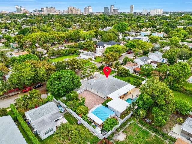 936 Upland Rd, West Palm Beach, FL 33401 - aerial view of city skyline