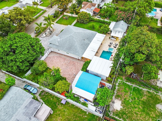 936 Upland Rd, West Palm Beach, FL 33401 - drone / aerial view of a pool area
