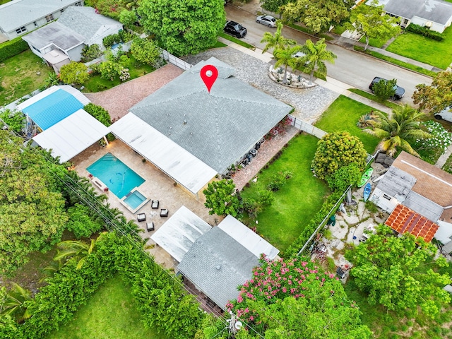 936 Upland Rd, West Palm Beach, FL 33401 - bird's eye view of a pool area