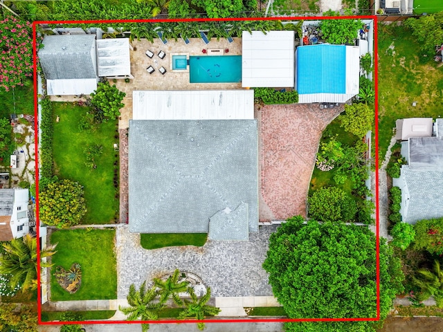 936 Upland Rd, West Palm Beach, FL 33401 - aerial overview of property's location featuring property boundaries highlighted