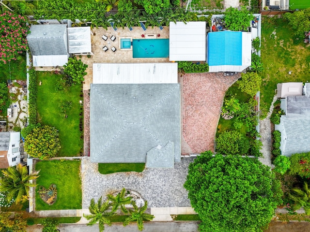 936 Upland Rd, West Palm Beach, FL 33401 - drone / aerial view of a pool