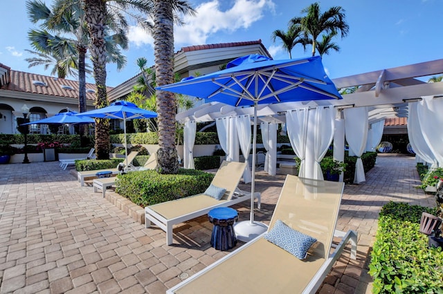 2373 NW 25th Way, Boca Raton, FL 33434 - view of patio / terrace featuring a pergola