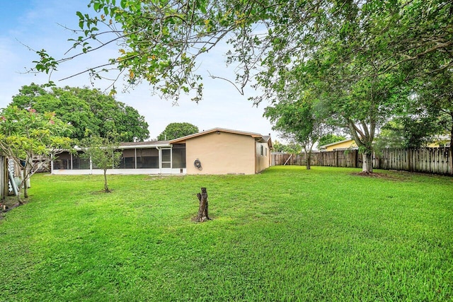 8330 NW 23rd St, Pembroke Pines, FL 33024 - view of yard with a sunroom