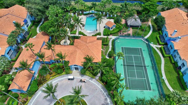 3131 Clint Moore Rd Unit 206, Boca Raton, FL 33496 - drone / aerial view of a pool area