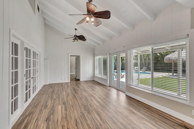 1220 N Swinton Ave, Delray Beach, FL 33444 - unfurnished sunroom featuring french doors