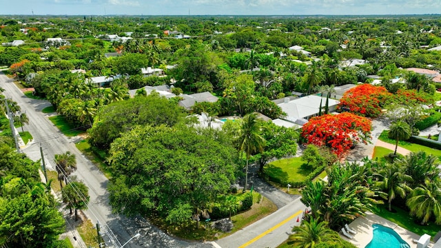 1220 N Swinton Ave, Delray Beach, FL 33444 - aerial view of residential area with a pool