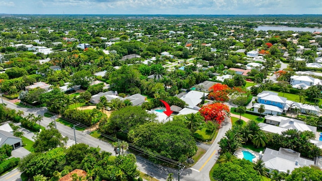 1220 N Swinton Ave, Delray Beach, FL 33444 - aerial view of residential area with a nearby body of water