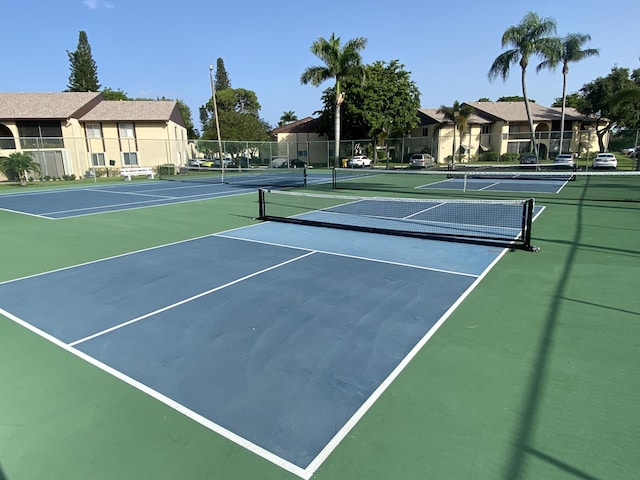 302 Pine Ridge Cir Unit D-1, Greenacres, FL 33463 - view of tennis court with community basketball court