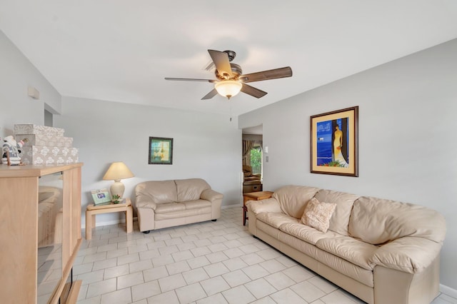 3928 Coelebs Ave, Boynton Beach, FL 33436 - living area featuring ceiling fan