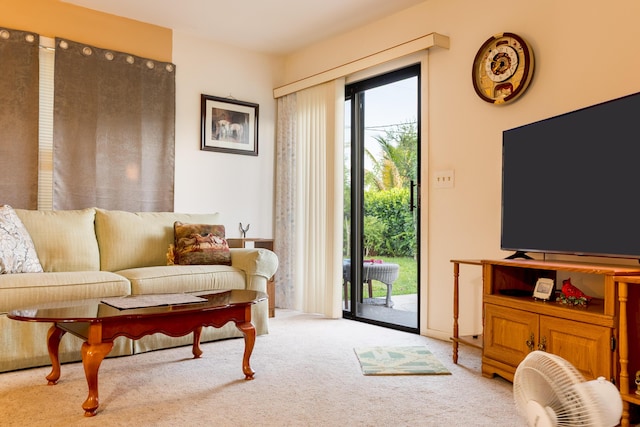 2511 SE Marius St, Port Saint Lucie, FL 34953 - living room featuring carpet floors