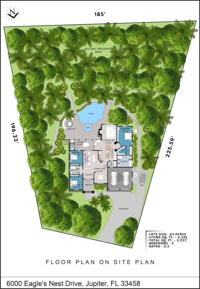 6000 Eagles Nest Dr, Jupiter, FL 33458 - view of room layout