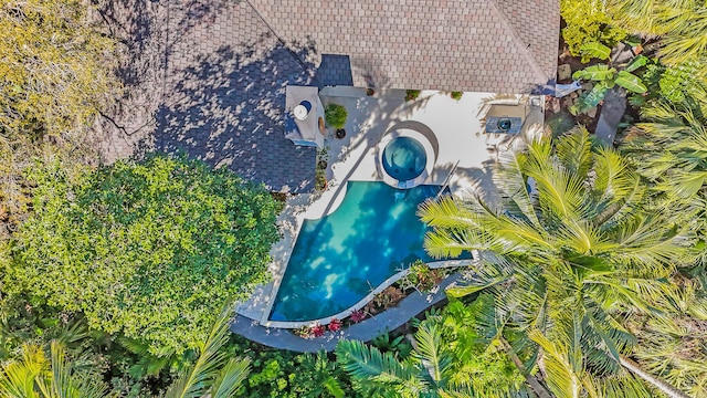 6000 Eagles Nest Dr, Jupiter, FL 33458 - aerial view of property and surrounding area with a pool