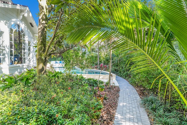 6000 Eagles Nest Dr, Jupiter, FL 33458 - view of yard featuring an outdoor pool