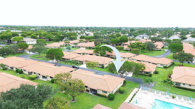 4600 Wildwood Tree A Ln Unit A, Boynton Beach, FL 33436 - aerial view of residential area with a pool area