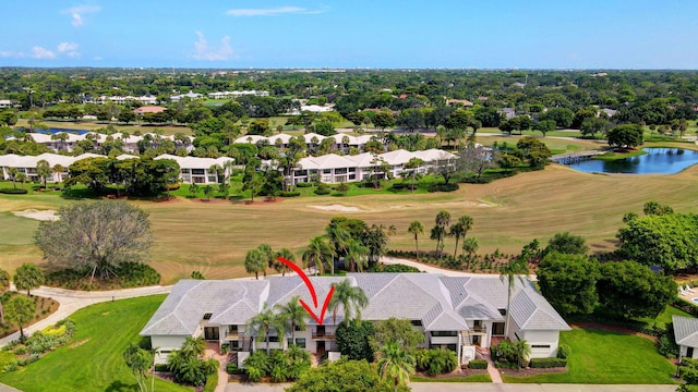 3946 Quail Ridge Dr N, Boynton Beach, FL 33436 - aerial perspective of suburban area featuring a golf club and a large body of water