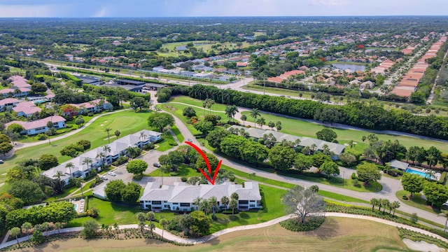 3946 Quail Ridge Dr N, Boynton Beach, FL 33436 - aerial perspective of suburban area featuring a golf course