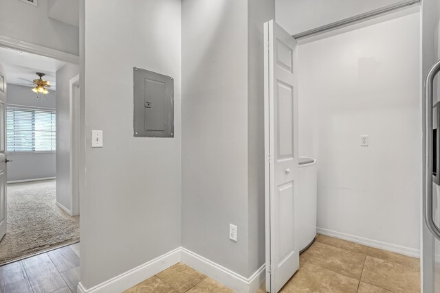 4903 Midtown Ln Unit 3114, Palm Beach Gardens, FL 33418 - hall with electric panel and baseboards