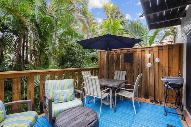 200 S Ocean Blvd Unit B-135, Delray Beach, FL 33483 - deck featuring outdoor dining space