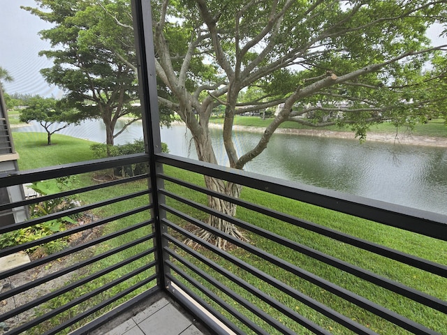 150 Lake Nancy Ln Unit 222, West Palm Beach, FL 33411 - balcony featuring a water view