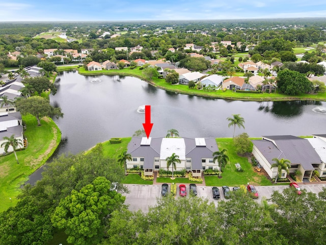 12829 Briarlake Dr Unit 102, Palm Beach Gardens, FL 33418 - aerial view of residential area featuring a nearby body of water