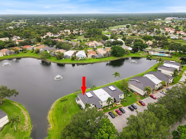 12829 Briarlake Dr Unit 102, Palm Beach Gardens, FL 33418 - aerial perspective of suburban area featuring a nearby body of water