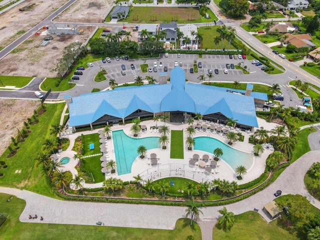 12829 Briarlake Dr Unit 102, Palm Beach Gardens, FL 33418 - bird's eye view of a pool area