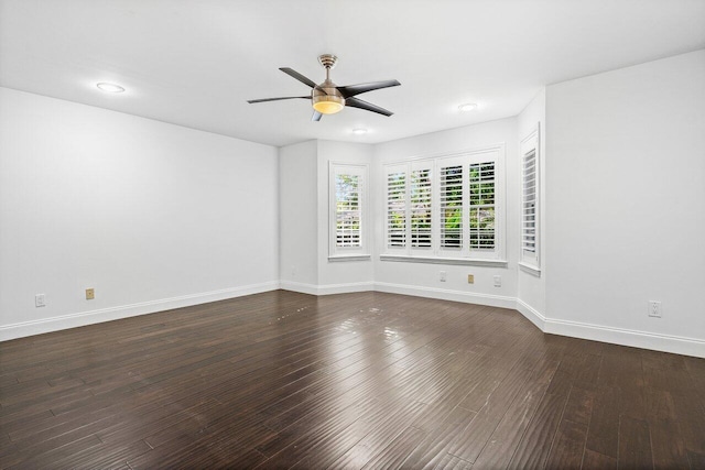 3356 NW 24th Way, Boca Raton, FL 33431 - unfurnished room featuring a ceiling fan and dark wood-style floors