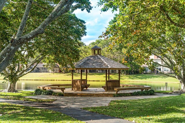 3356 NW 24th Way, Boca Raton, FL 33431 - surrounding community featuring a gazebo and a lawn