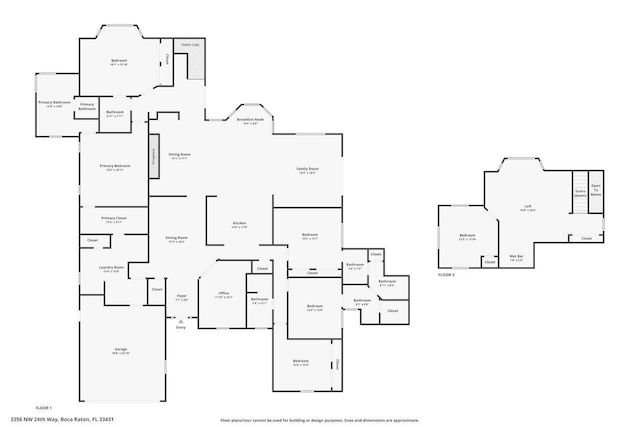 3356 NW 24th Way, Boca Raton, FL 33431 - view of property floor plan