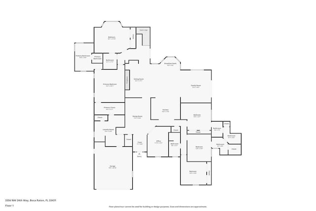 3356 NW 24th Way, Boca Raton, FL 33431 - view of room layout