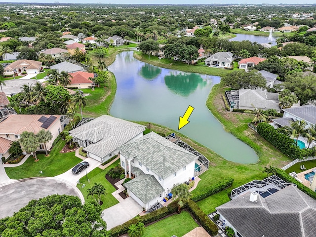 256 Coconut Pt, Jupiter, FL 33458 - aerial view of residential area featuring a nearby body of water
