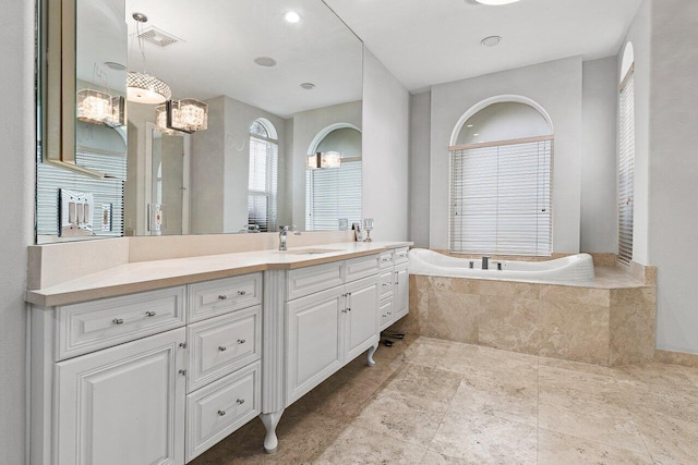 16370 Via Fontana, Delray Beach, FL 33484 - full bath featuring a garden tub and vanity
