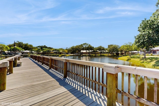 8912 Thumbwood Cir Unit C, Boynton Beach, FL 33436 - dock area with a water view