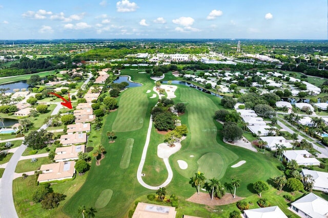 4483 Meadowlark Ln, Boynton Beach, FL 33436 - aerial overview of property's location featuring nearby suburban area, a nearby body of water, and a local golf course